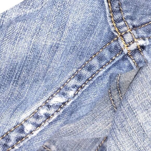 Levis 527 Jeans Sz 34/30 Boot Leg High Rise Faded Weathered Women Men - Picture 14 of 14